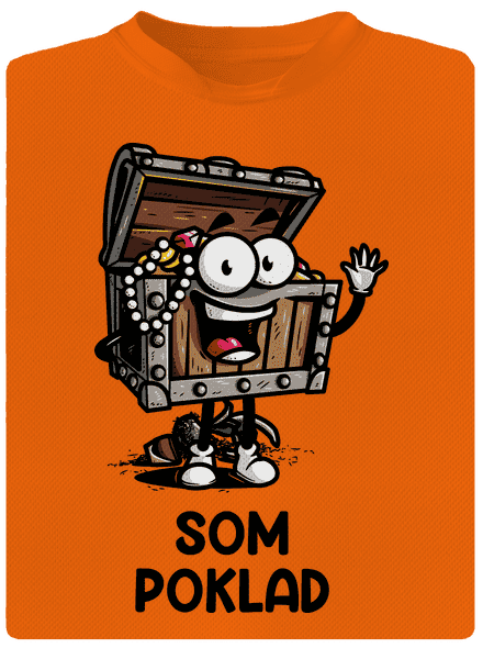 Som poklad detské športové tričko Neon Orange