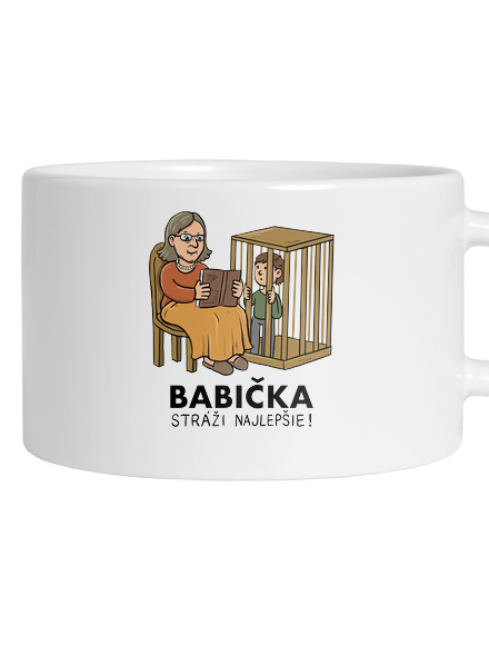 Babička stráži najlepšie hrnček makronka White