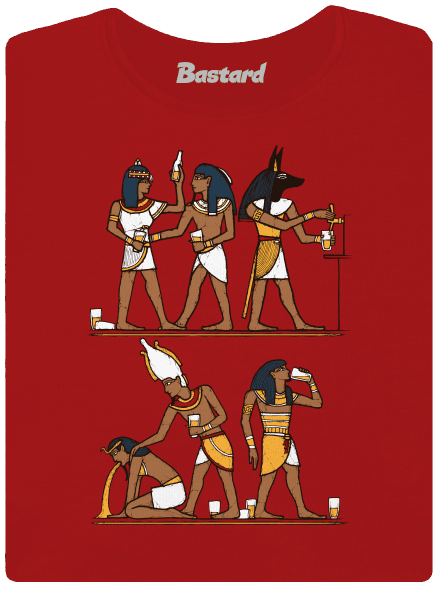 Egyptská párty dámske tričko Red Mal
