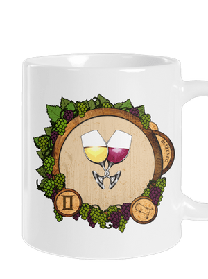 Vínny horoskop: Blíženec klasický hrnček White