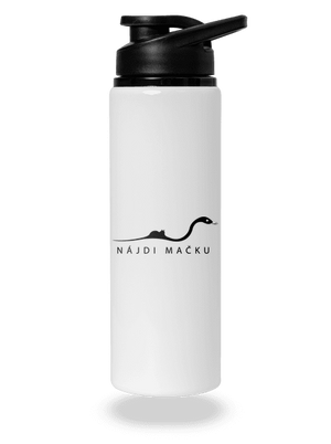 Nájdi mačku flaša na vodu White