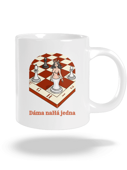 Dáma nahá jedna veľký hrnček White
