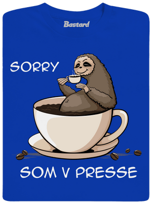 V presse pánske dlhý rukáv Royal Blue