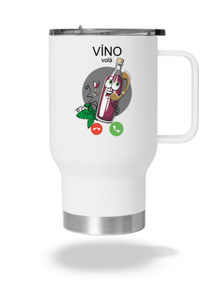 Červené víno volá termohrnček White
