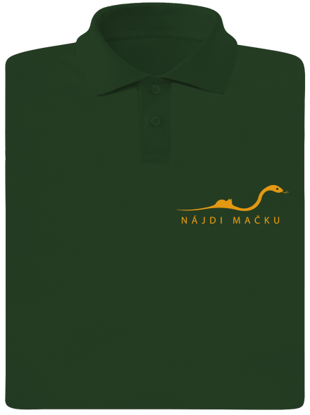 Nájdi mačku pánska polokošeľa Bottle Green Mal