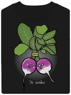 Reďkovky vo zväzku unisex mikina bez kapucne Black