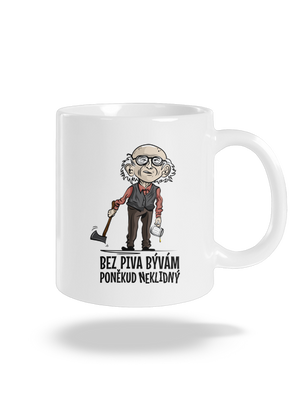Neklidný bez piva klasický hrnček White