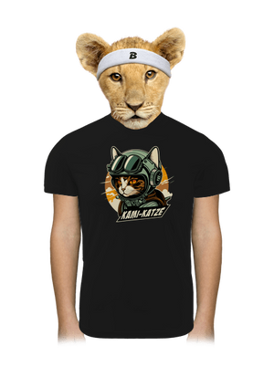 Kami-Katze detské športové tričko Black