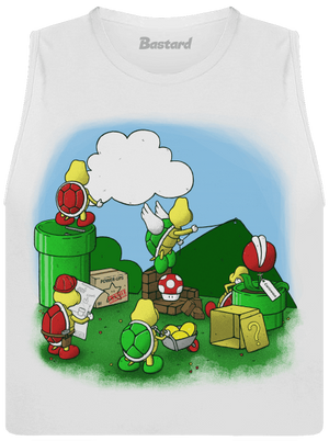 Ako sa stavia nový level? dámske tielko voľné White