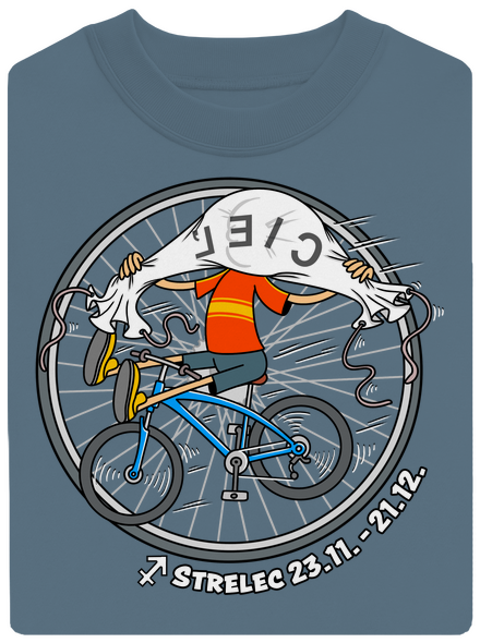 Cyklistický horoskop: Strelec unisex mikina bez kapucne Nordic Blue