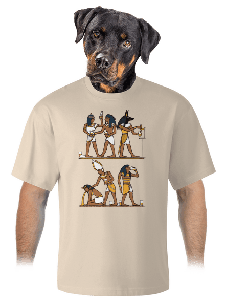 Egyptská párty unisex tričko oversized Almond