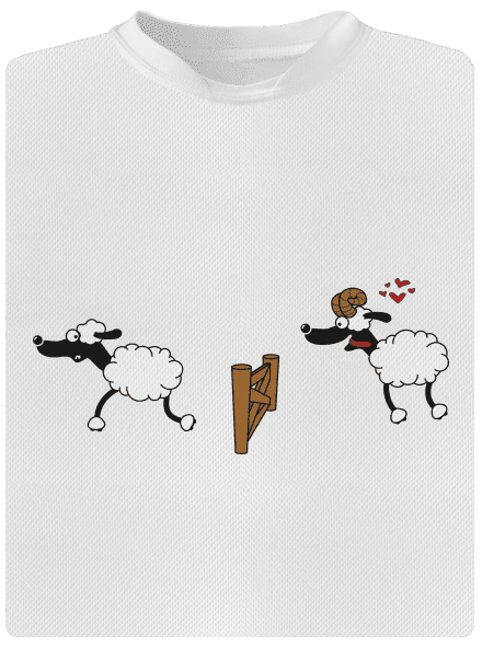 Sheeps in love detské športové tričko White