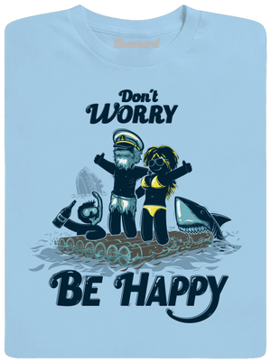 Don't worry pánske tričko Sky Blue