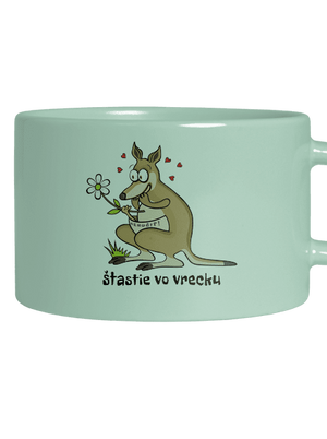 Šťastie vo vrecku hrnček makronka Mint Macaron