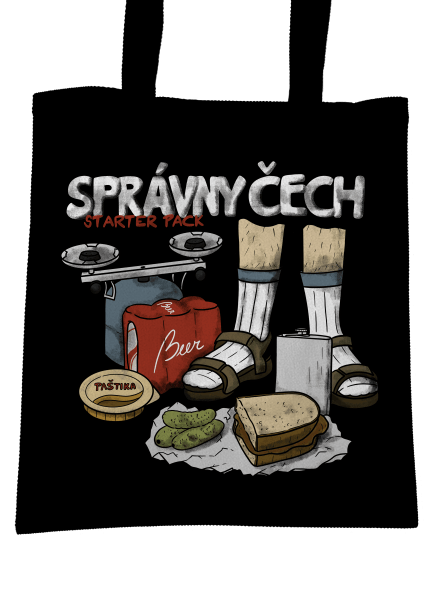 Správny Čech taška Black