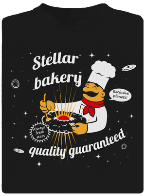 Stellar bakery pánske športové tričko Black