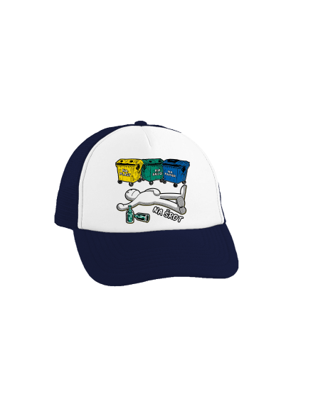 Tříděný odpad šiltovka truckerka French Navy cap