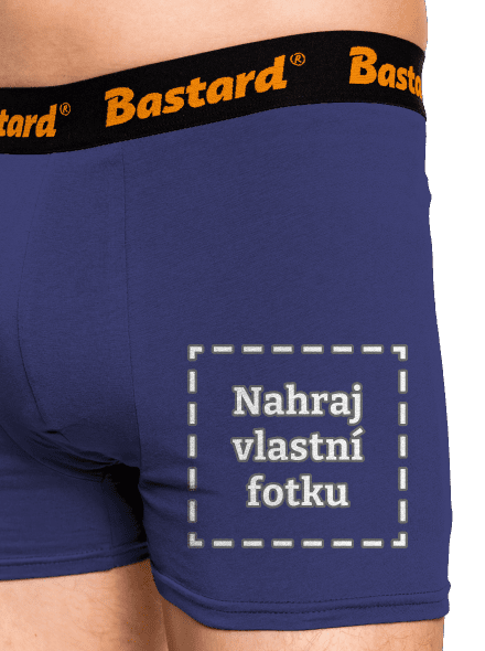Vlastná potlač boxerky Blue Navy