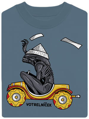 Votrelníček unisex mikina bez kapucne Nordic Blue