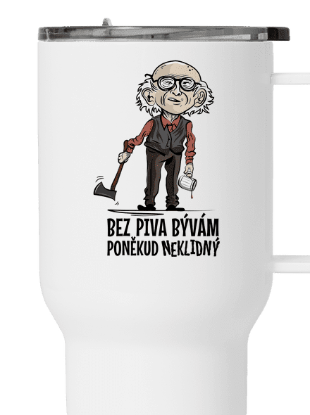 Neklidný bez piva termohrnček White