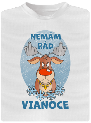 Nemám rád Vianoce detské športové tričko White