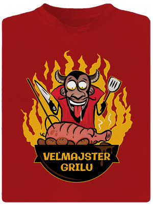 Veľmajster grilu pánske športové tričko Red Mal