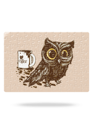 Sova na kofeínu puzzle White