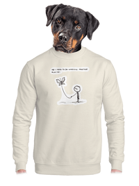 unisex mikina bez kapucne