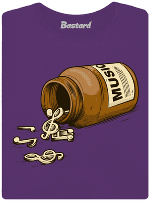 Music Pills dámske tričko prémium Purple