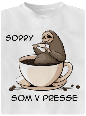 V presse pánske športové tričko White