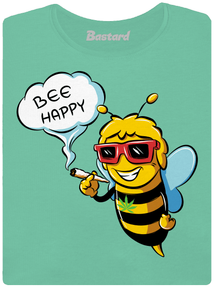 Bee happy dámske tričko prémium Mint Mal