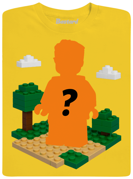 Lego z vlastnej fotky detské tričko Gold