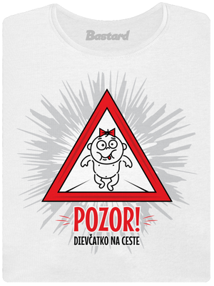 Dievčatko na ceste dámske tričko prémium White