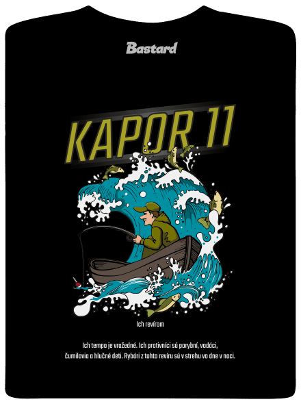 Kapor 11 pánske dlhý rukáv Black