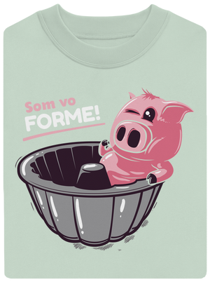 Vo forme unisex mikina bez kapucne Blush Mint