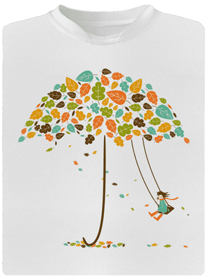 Radosť z jesene pánske športové tričko White