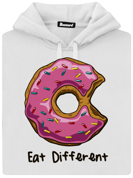 Eat different dámska mikina klokanka White