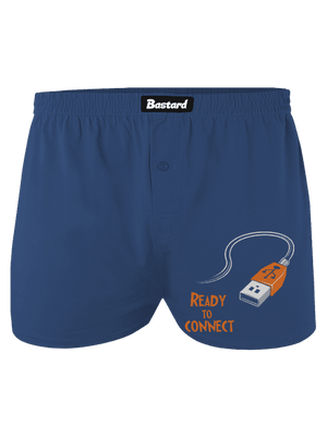 USB pripojenie pánske trenky Blue