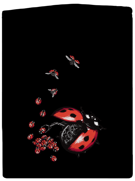 Ladybird Factory dámska mikina na zips Black