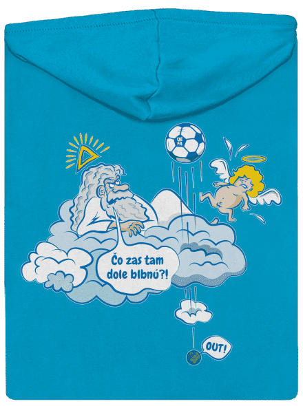 Out dámska mikina na zips Blue Atol
