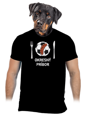 Okresný príbor pánske tričko Black
