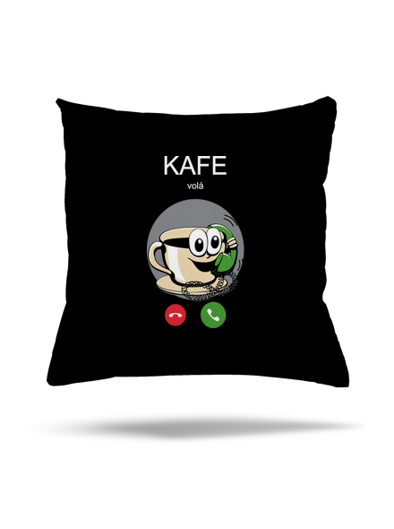 Kafe volá vankúš Black