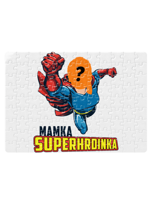 Mamka superhrdinka puzzle White