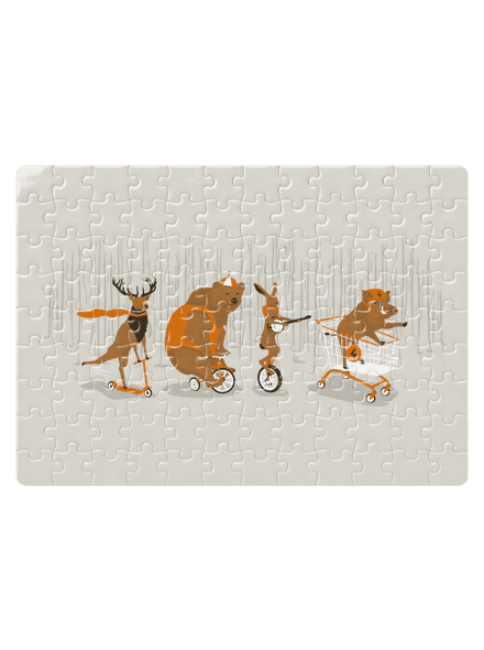 Mejdan v lese puzzle White