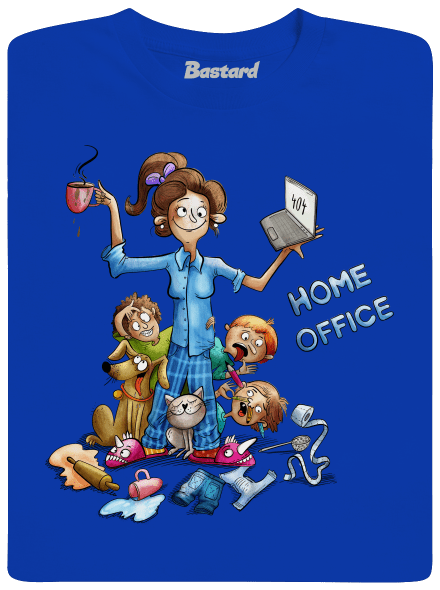 Mamičky home office pánske dlhý rukáv Royal Blue