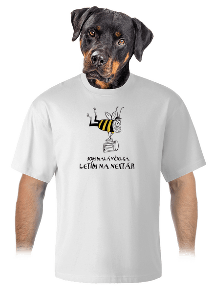 Malá včielka unisex tričko oversized White