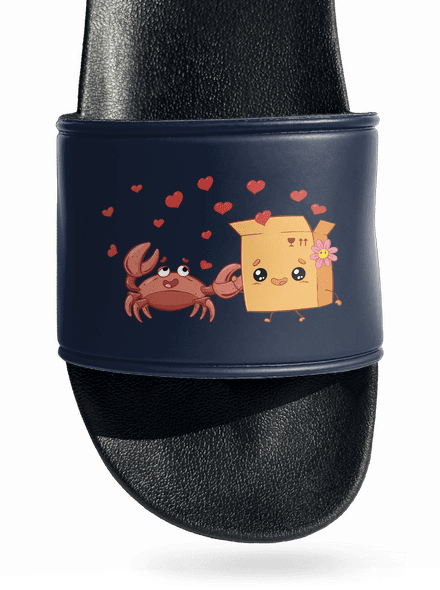 Krab a krabica šľapky Navy