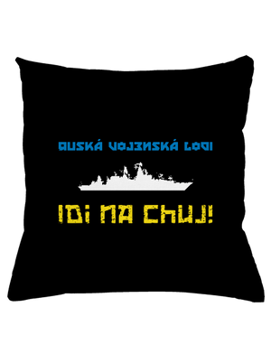 Ukrajina - Lodi idi na chuj vankúš Black