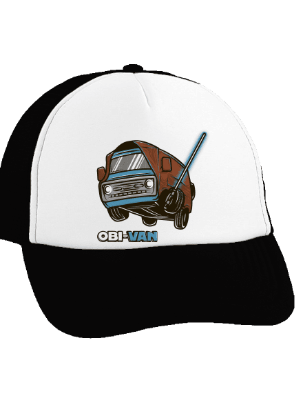 Obi Van šiltovka truckerka Black cap