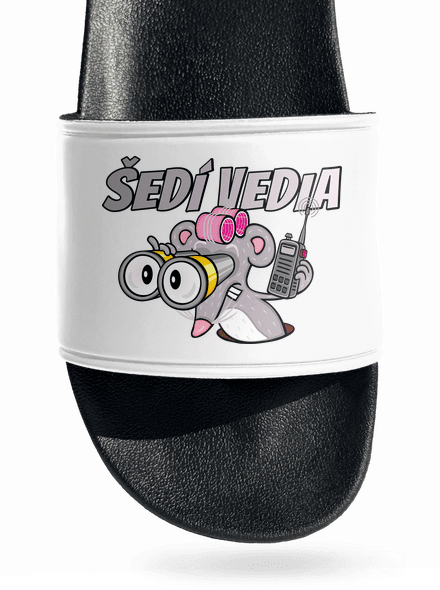 Šedí vedia - myš šľapky White